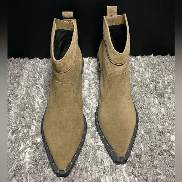 NIB Rebecca Minkoff Nanine Suede Western Boots - Picture 4 of 11